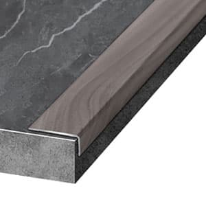 Aluminium Wood Effect Stair Nosing