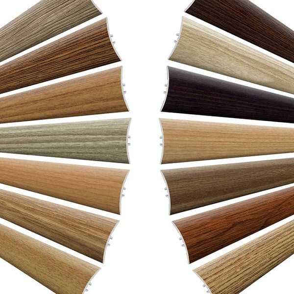 Wood Effect uPVC Door Threshold Trim with Duofix Fitting Strip