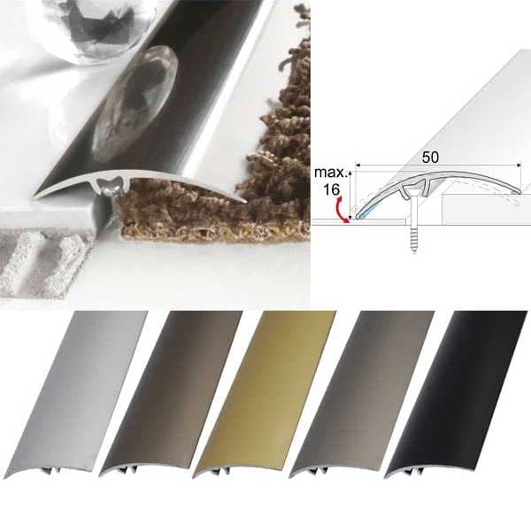 Premium Anodised Aluminium Door Threshold Strip for Smooth Floors