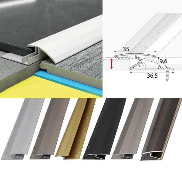 Durable Anodised Aluminium Z Carpet Profile Trim for Floor Edges