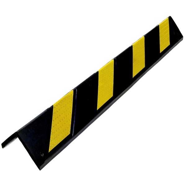 Black & Yellow Heavy Duty Rubber Corner Guard for Safer Wall Protection