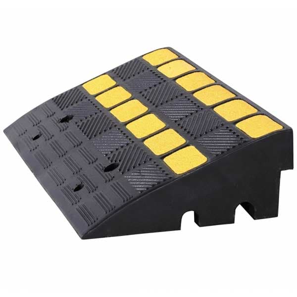 Black / Yellow Heavy Duty Portable Drive Rubber Ramps
