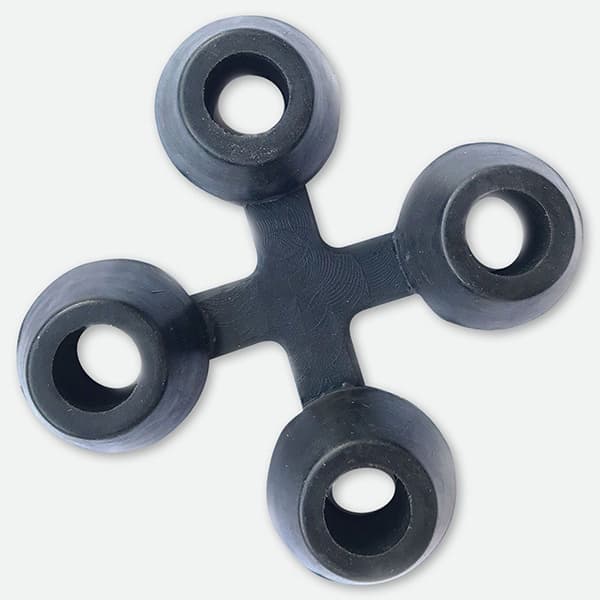 Black Rubber Floor Mat Connector