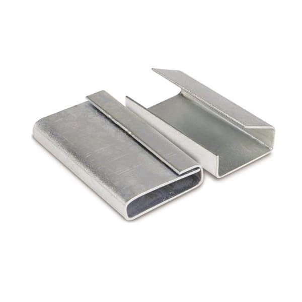 Polypropylene Strapping Clips Box of 2000 Heavy-Duty Metal Seals for PP Strapping