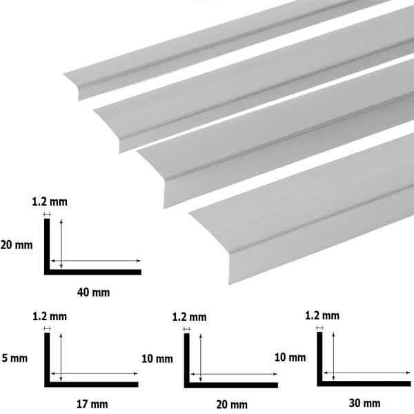 Unequal Plastic PVC Corner 90 Degree Angle Trim
