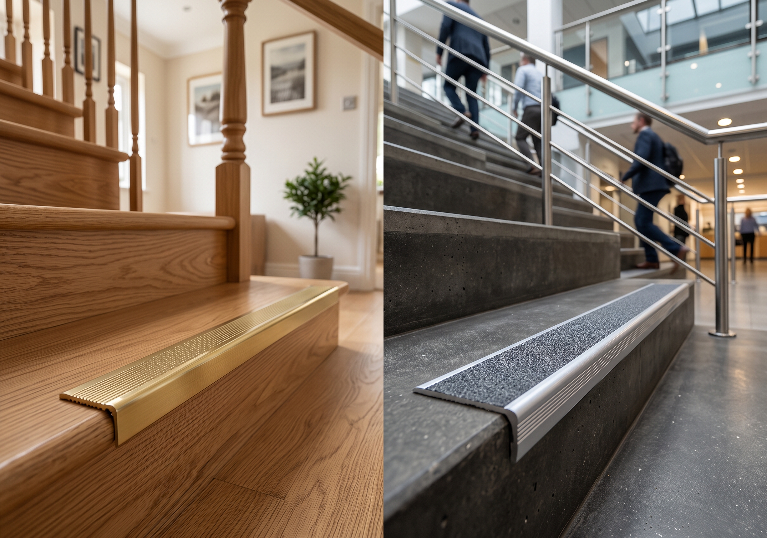 Stair nosing non-slip safety guide thumbnail featuring staircase edge protector